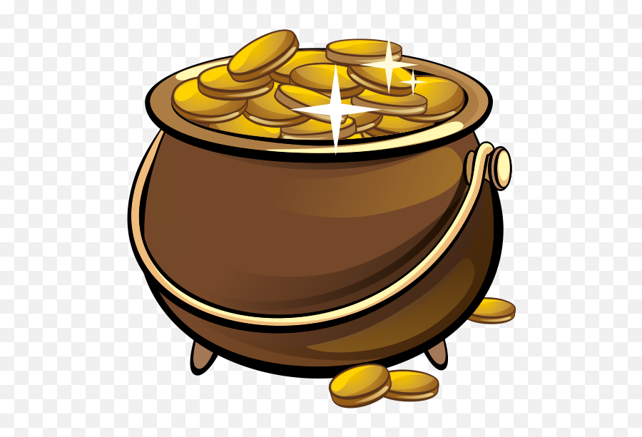Download Leprechaun Pot Coin Gold Money Free Clipart Hd - Gold Cauldron Clip Art Emoji,Barrel Of Monkeys Emoticon