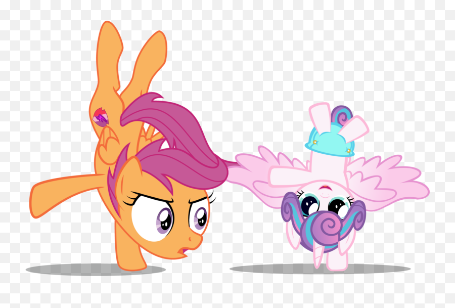 Scootaloo Alicorn Pegasus Pony - Baby Flurry Heart Upside Down Emoji,Watch 