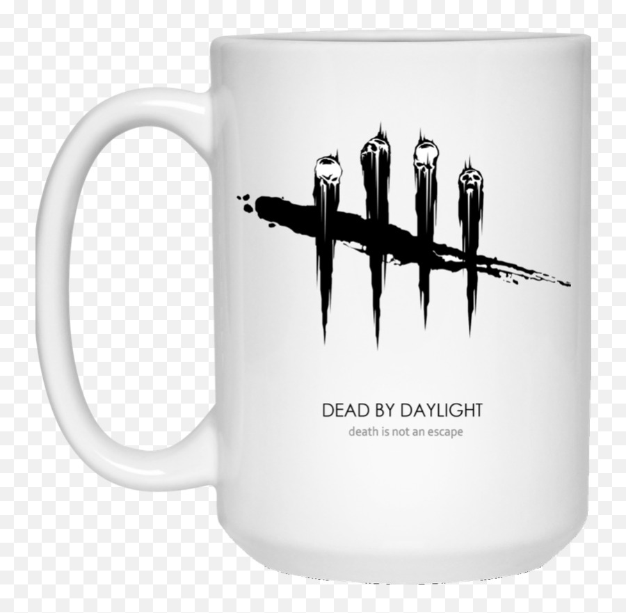 Dead By Daylight White Mug - Dead By Daylight Logo Emoji,Sushi Emoticon High Resolution