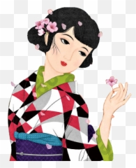 Girl Kimono Sticker - Traditional Emoji,Kimono Emoji