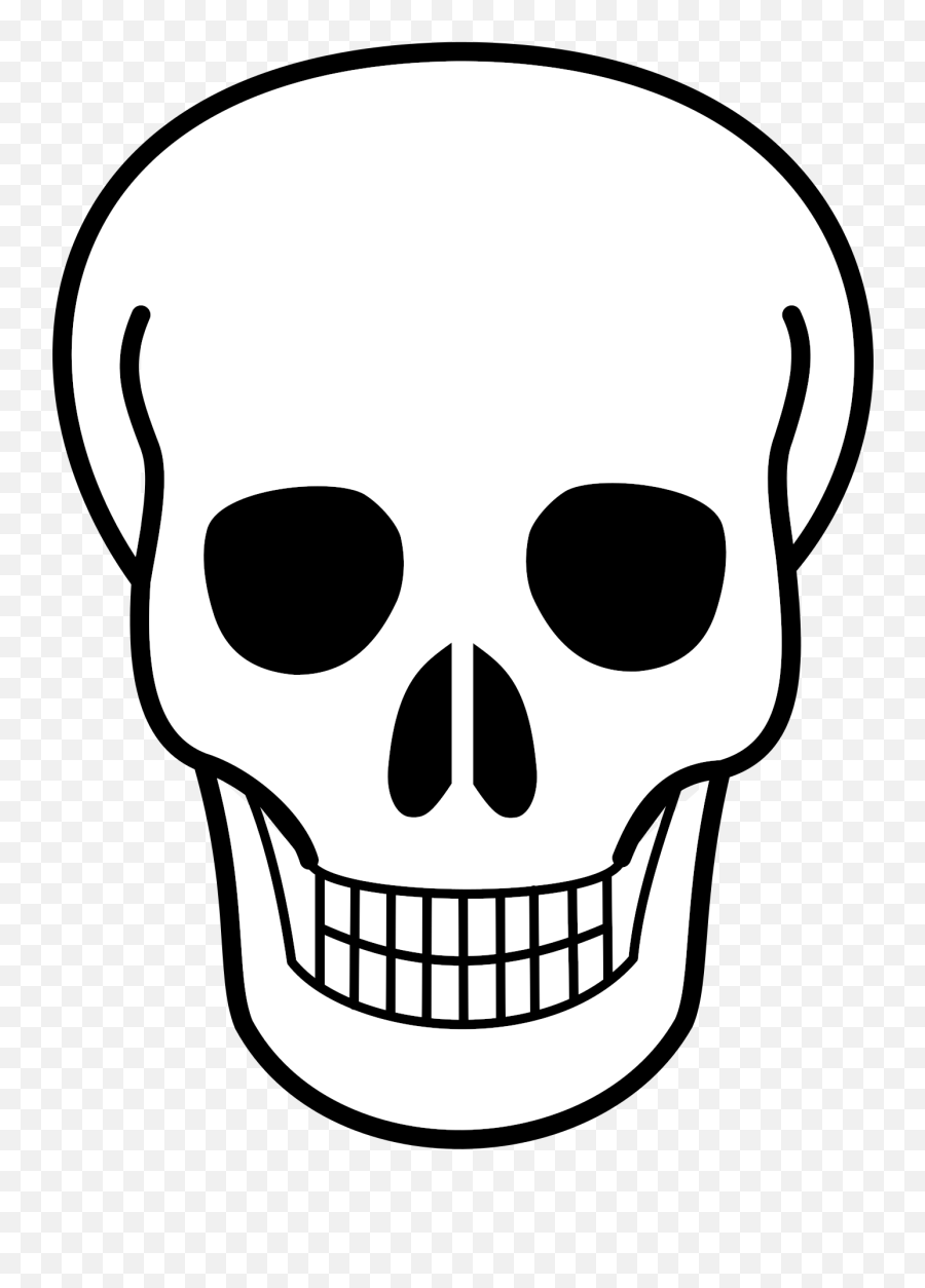 Death Clipart Easy Skull Death Easy - Skull Clipart Png Emoji,Skeleton Emojis