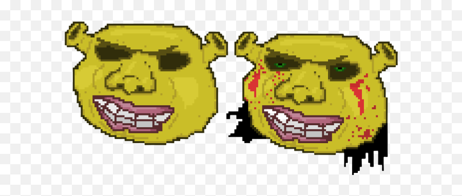 Made A Shrek Mask Based On Aubrey Hotlinemiami - Hotline Miami Aubrey Mask Emoji,Shrek Emoticon