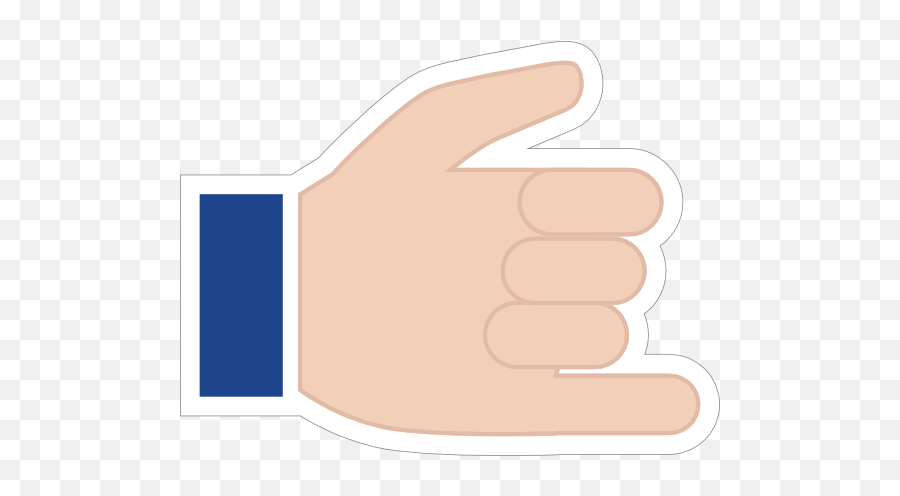 Hands Hang 10 Emoji Sticker - Sign Language,Hang Emoji