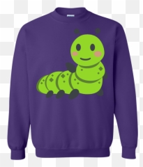 Waving Caterpillar Emoji Sweatshirt - Sweater,Waving Emoji