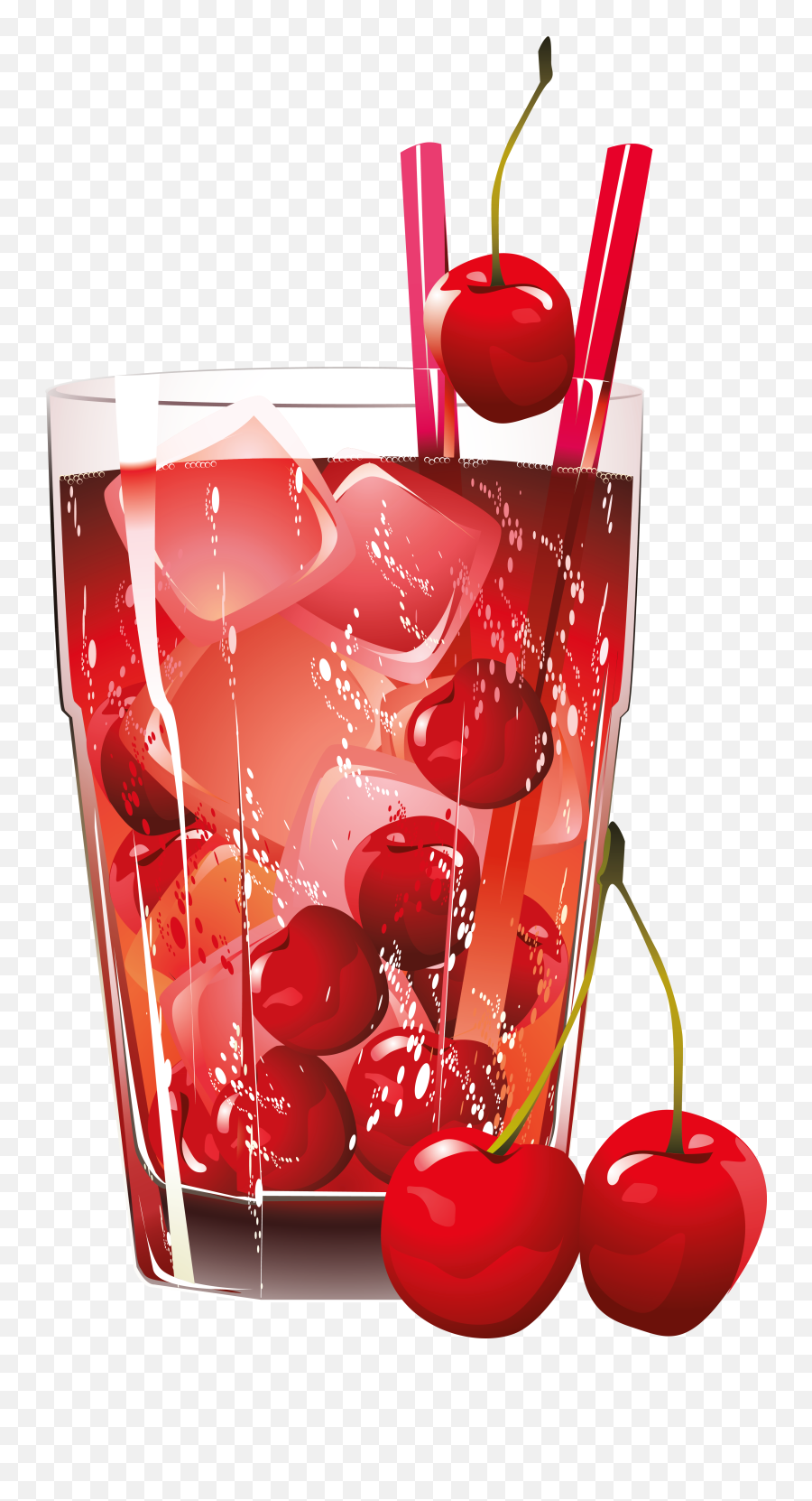 Cherry Cocktail Clipart - Clip Art Library Fruit Juice Glass Png Emoji,Cocktail Emoticons