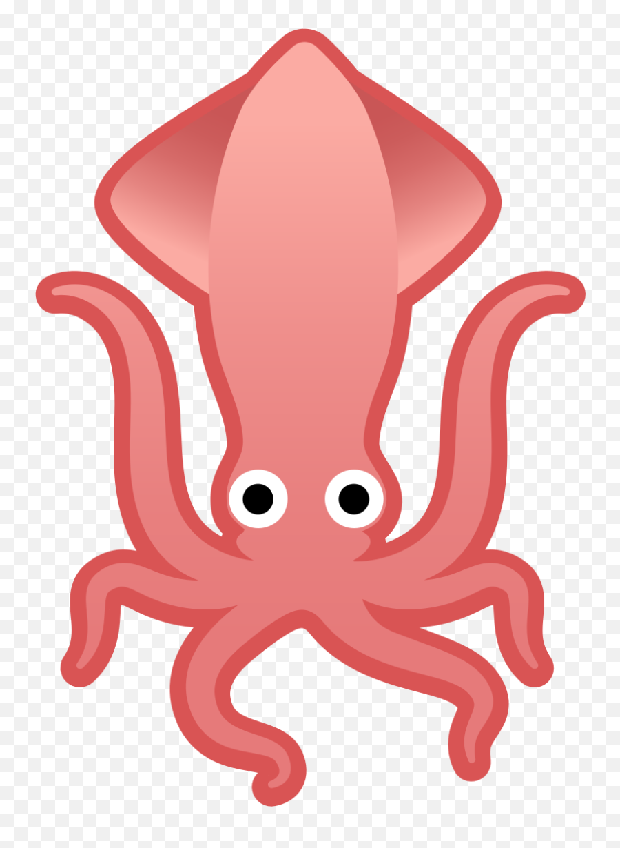 Squid Icon - Cartoon Squid Transparent Background Emoji,Octopus Emoji
