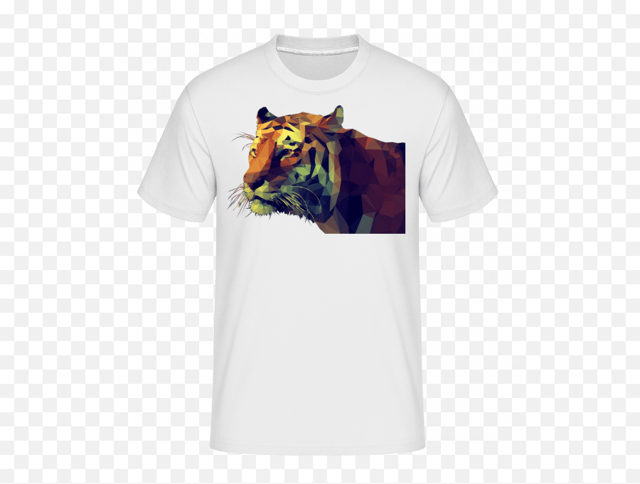 Polygon Tiger Shirtinator Männer T - Short Sleeve Emoji,Tiger Emoji Shirt