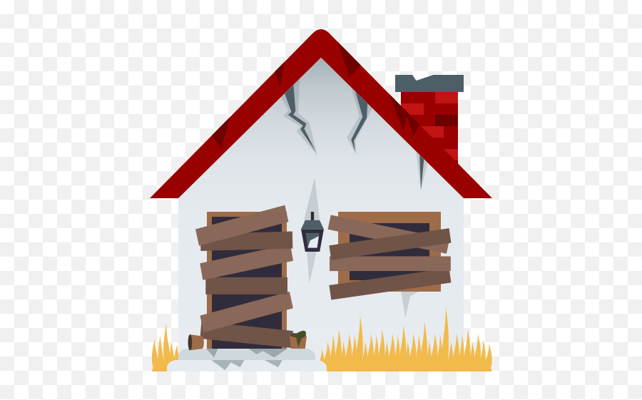 Emoji Abandoned House Bando - Emoji Casa Abandonada,Triangle Emoji