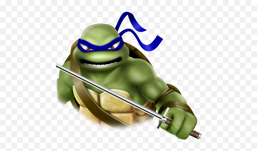 Leonardo Ninja Turtle - Tartaruga Ninja Leonardo Png Emoji,Turtle Emoticon For Facebook