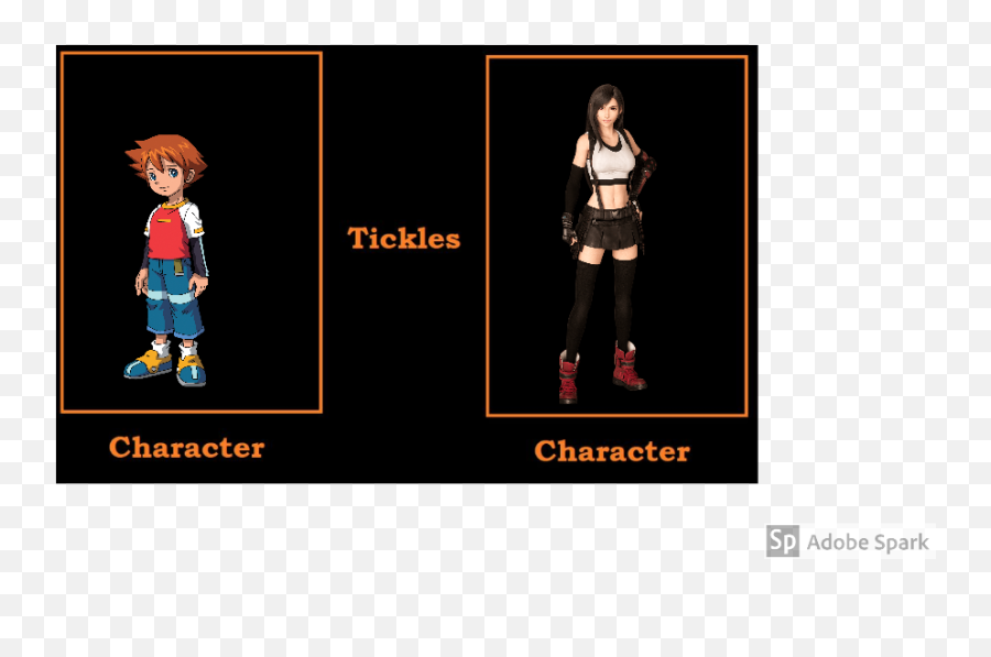 Chris Thorndyke Tickles Tifa Lockhart Teh Meme Wiki Fandom - Fictional Character Emoji,Lazer Shoop Da Whoop Emoticon