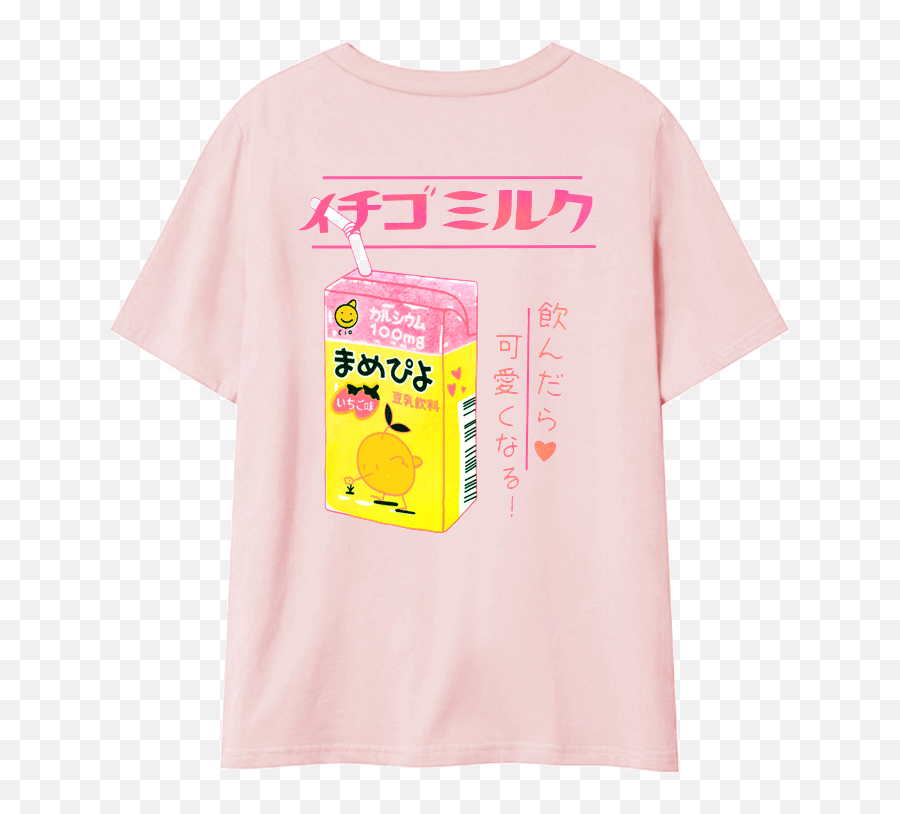 Ichigo Strawberry Milk Kawaii Tshirts Kawaii Faces Emoji,Kawaii Face Emoji