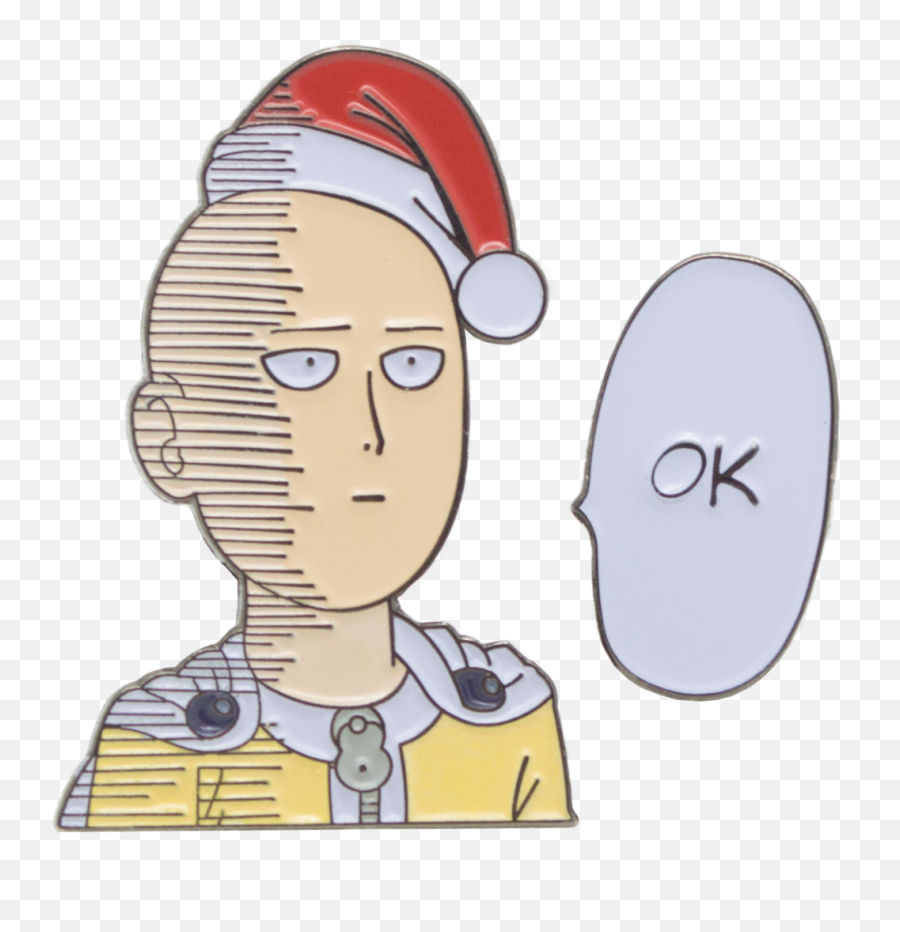 Download Hd Saitama Wishes You An Ok Christmas - One Punch One Punch Man Png Emoji,Punch Emoji