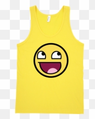 Happy Smiley Fine Jersey Tank Top Unisex - Sleeveless Shirt Emoji,Emoji 100 Shirt