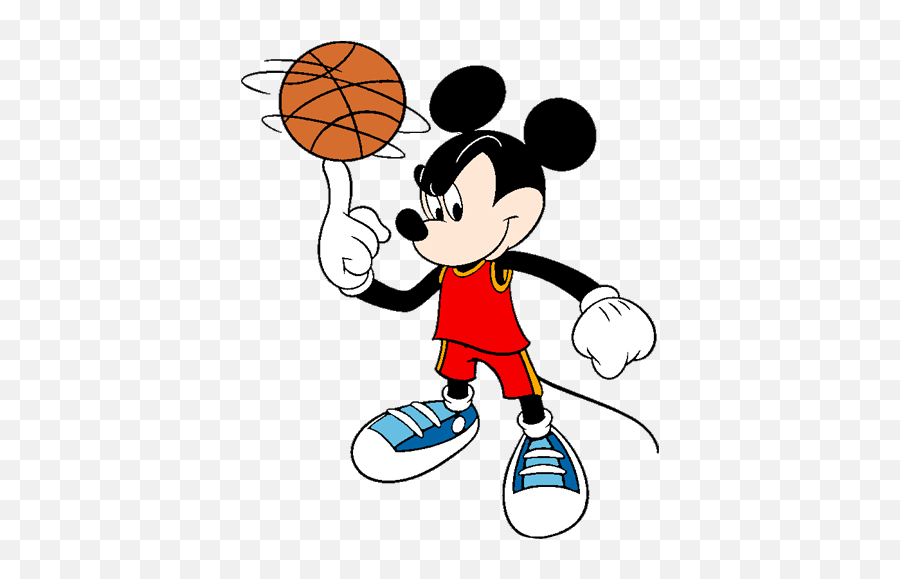 Mickey Mouse Clipart - Clipart Mickey Mouse Basketball Emoji,Basketball Emoji Wallpaper