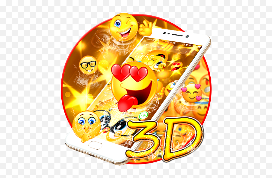 3d Live Lovely Emoji Theme Apk Latest Version 112 - Happy,Emoji With Swype