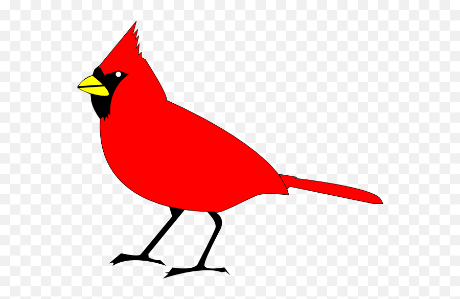 Cardinal Bird Cartoon - Cardinal Bird Clipart Emoji,Cardinals Emoji