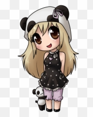 Panga Similar Hashtags - Dessin Kawaii Fille Panda Emoji,Pusheen Scooter Emoji