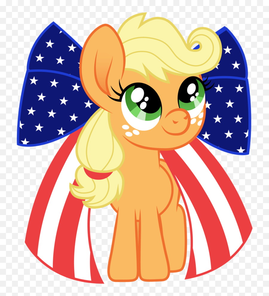 My Little Brony - My Little Pony Happy 4th Of July Emoji,My Little Pony Applejack Emoticon