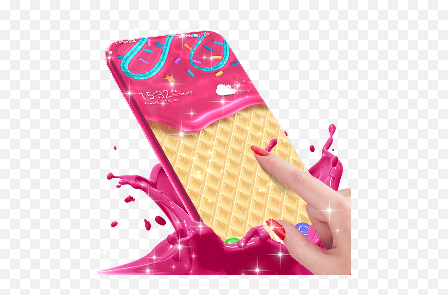 Waffle Live Wallpaper Animated - Chocolate Emoji,Emojis Helado