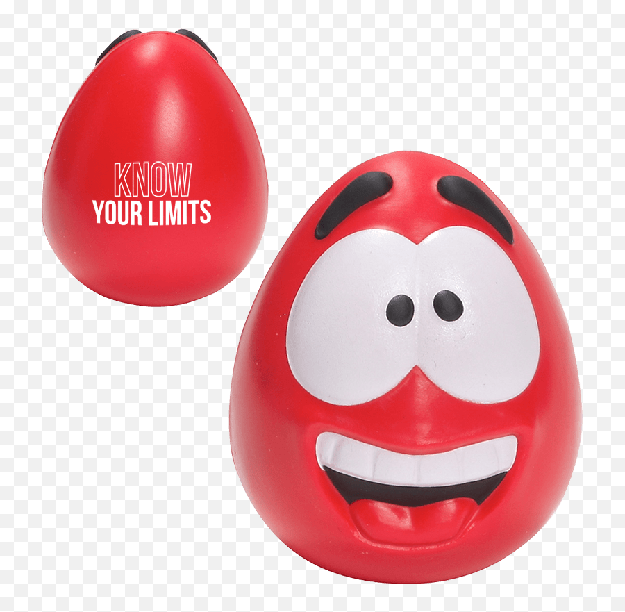Psa - Egg Shaped Stress Ball With Face Emoji,Egghead Emoticon