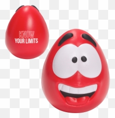Psa - Egg Shaped Stress Ball With Face Emoji,Egghead Emoticon