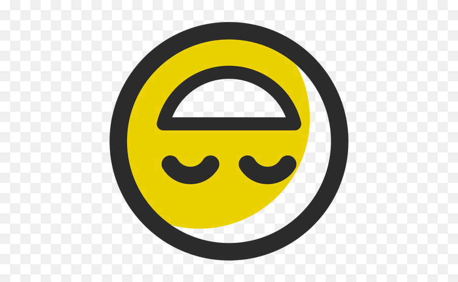 Upside Down Colored Stroke Emoticon - Happy Emoji,Upside Down Smile Emoji