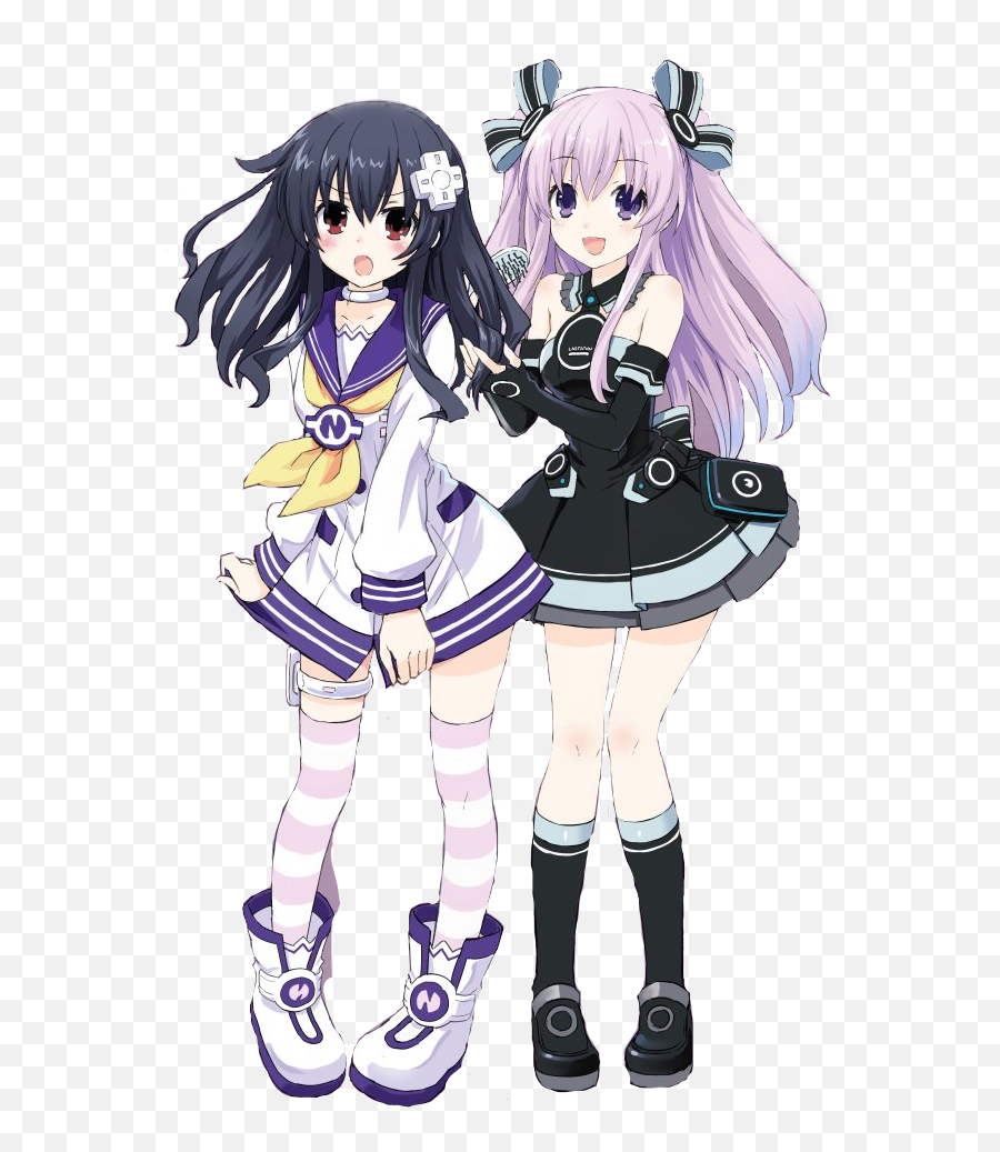 Nepgear Uni Yuri Neptunia Sticker - Hyperdimension Neptunia Emoji,Neptunia Transparent Emojis