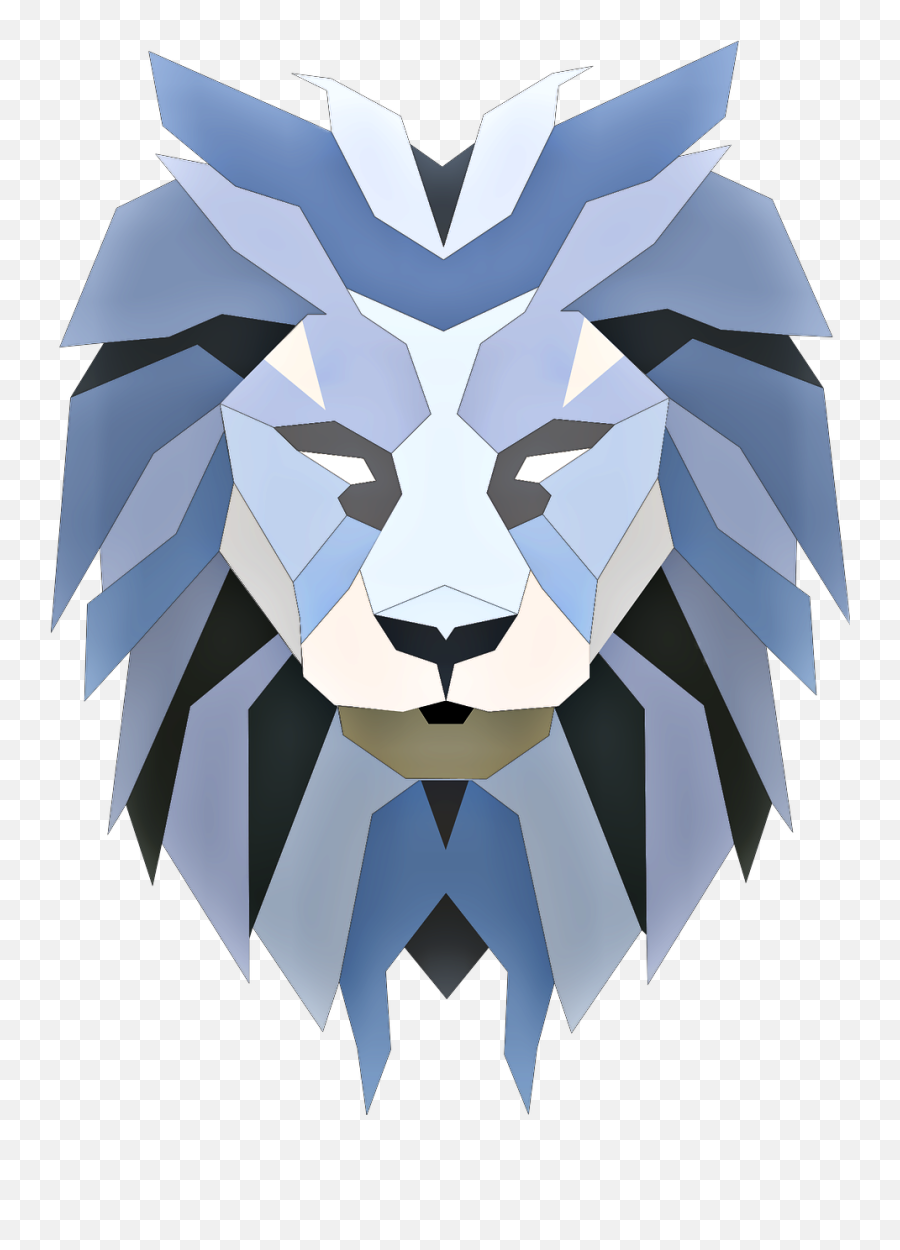 Lion Lionface Abstract Art Sticker By Margarita - Lion Emoji,Lion Face Emoji