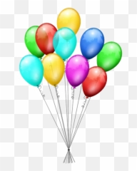 Download Pink Balloons Photography Png - Birthday Balloons Clipart Emoji,Stickers Emojis Happy Birthay