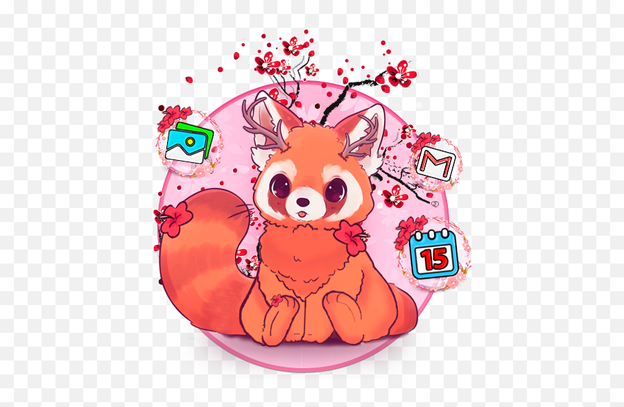 Pink Cute Fox Themes U0026 Live Wallpapers U2013 Apps On Google Play - Pink Cute Fox Emoji,Emoji Stickers Hot Topic