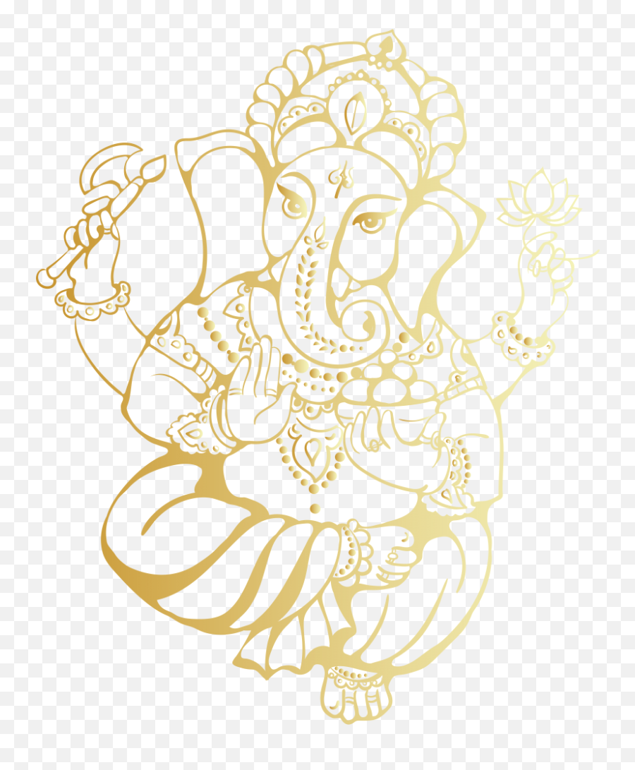 Get Custom Prints Posters Online In India - Gold Ganesha Vector Png Emoji,Upi Emotions Images