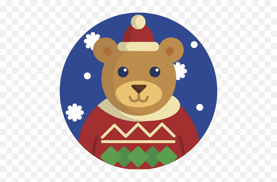 Animal Bear Festive Season - Happy Emoji,Leaf Snowflake Bear Earth Emoji