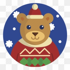 Animal Bear Festive Season - Happy Emoji,Leaf Snowflake Bear Earth Emoji