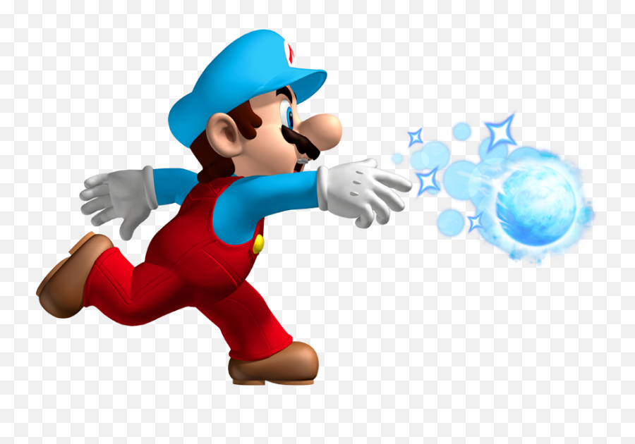 Ice Mario - New Super Mario Bros U Items Powerups Misc Fire Mario Ice Flower Emoji,Lemmy Emoji