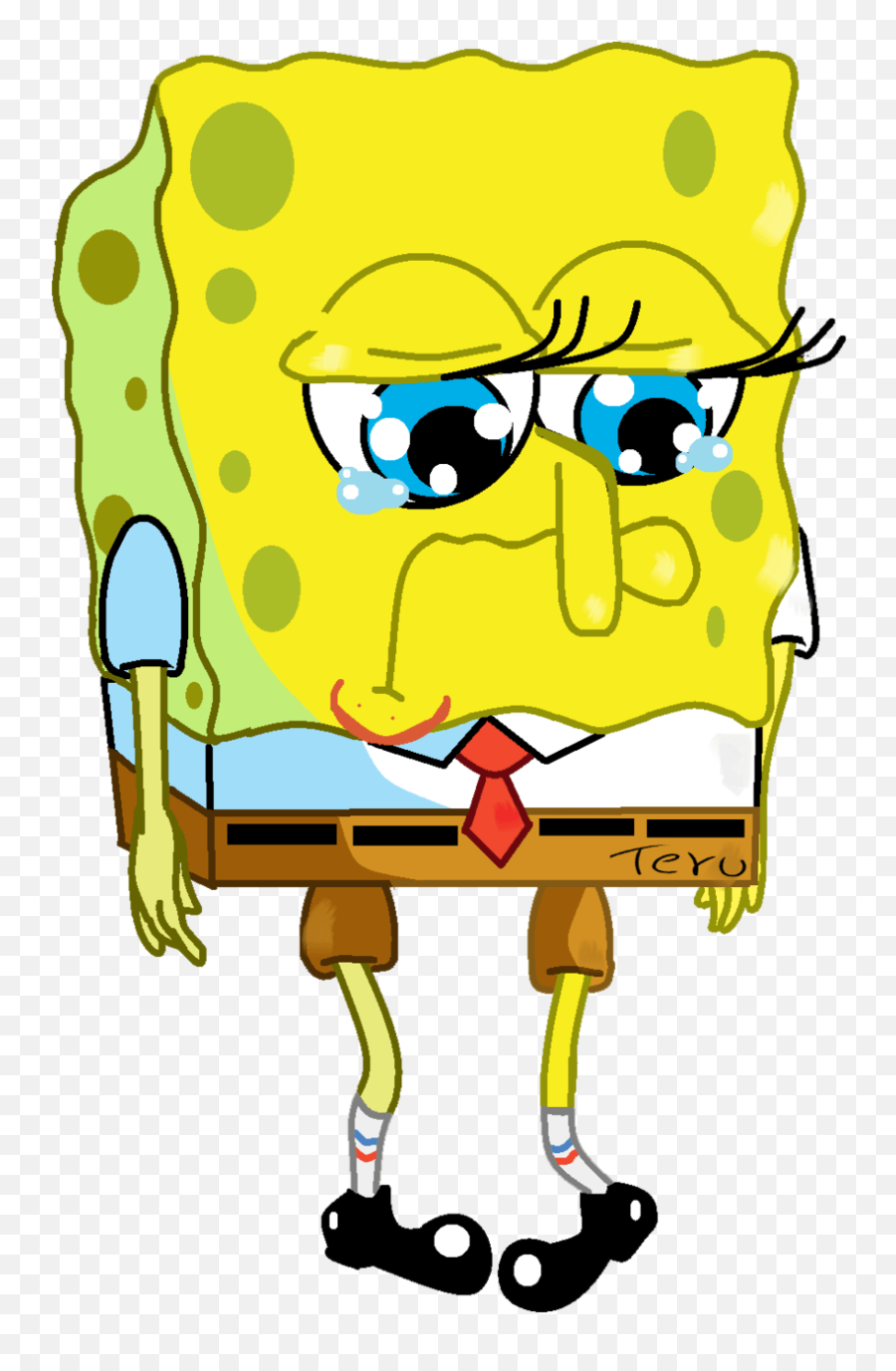 Best Spongebob Png Images Full Hd - Spongebob Sad Transparent Background Emoji,Emoticon Mikir Bergerak Png