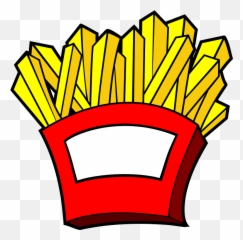 French Fries In A Red Carton Clipart - French Fries Clipart Emoji,Fried Potato Chips Emoji Text