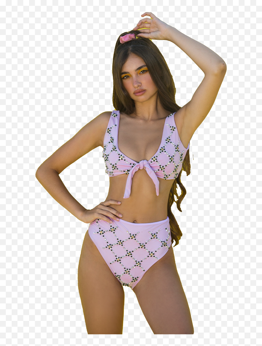 New Maya Bikini Lilac - New Swimwear Haitian Flag Clothing Emoji,Bikinis Emojis Black