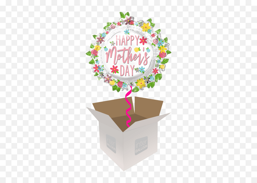 Motheru0027s Day Helium Balloons Delivered In The Uk By Interballoon - Happy Birthday Gold Balon Clipart Png Emoji,Mother's Day Emoji