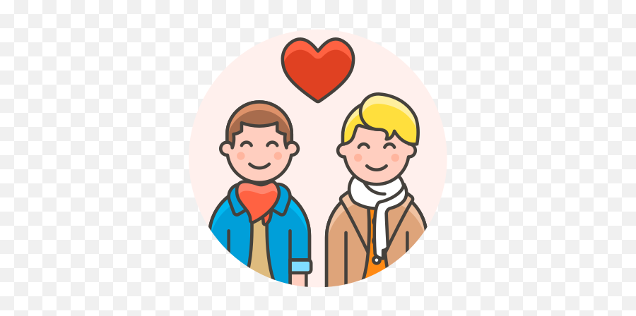 Couple Gay Love Free Icon Of Lgbt - Happy Emoji,Emoji Gay Couple