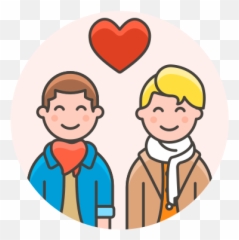 Couple Gay Love Free Icon Of Lgbt - Happy Emoji,Emoji Gay Couple