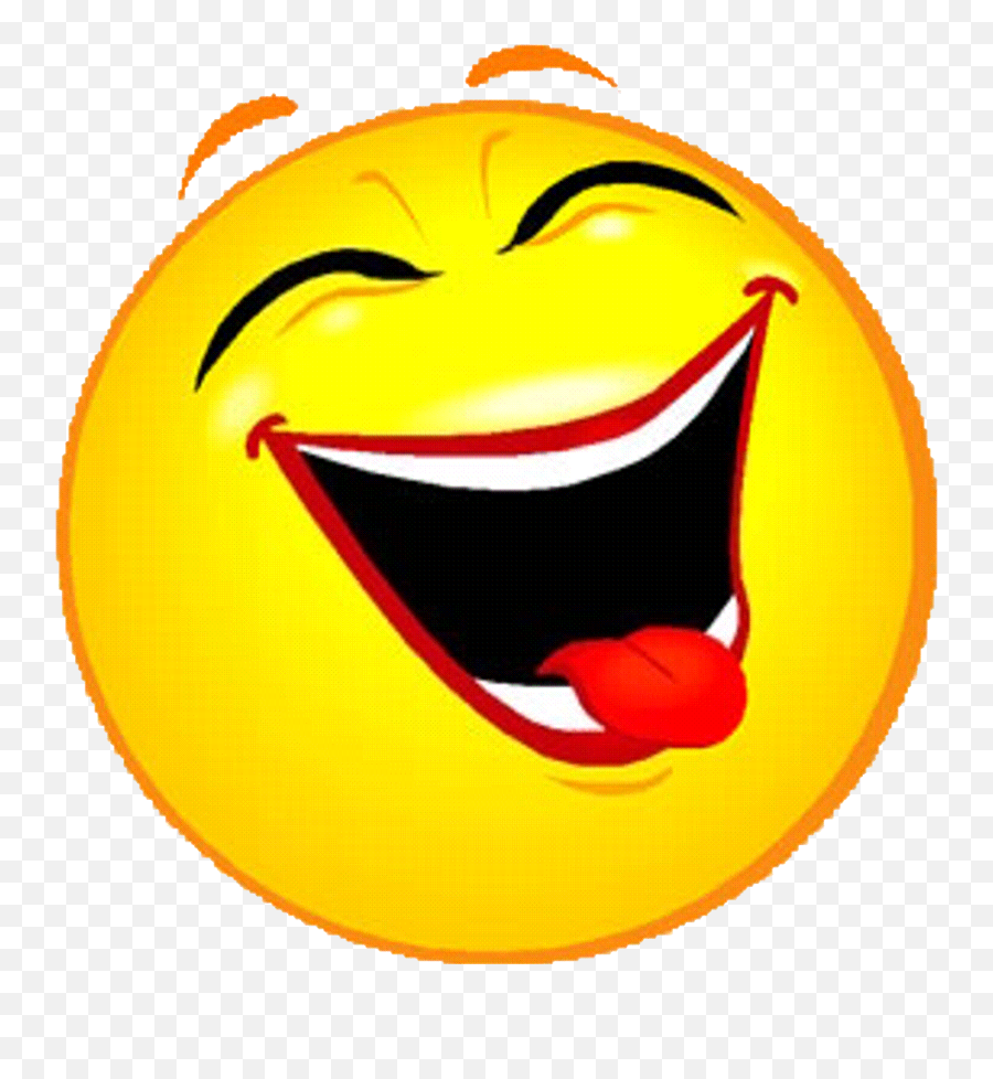 Painted Yellow Smiley With Open Mouth And Protruding Tongue - Funny Face Clipart Emoji,Open Mouth Emoticon