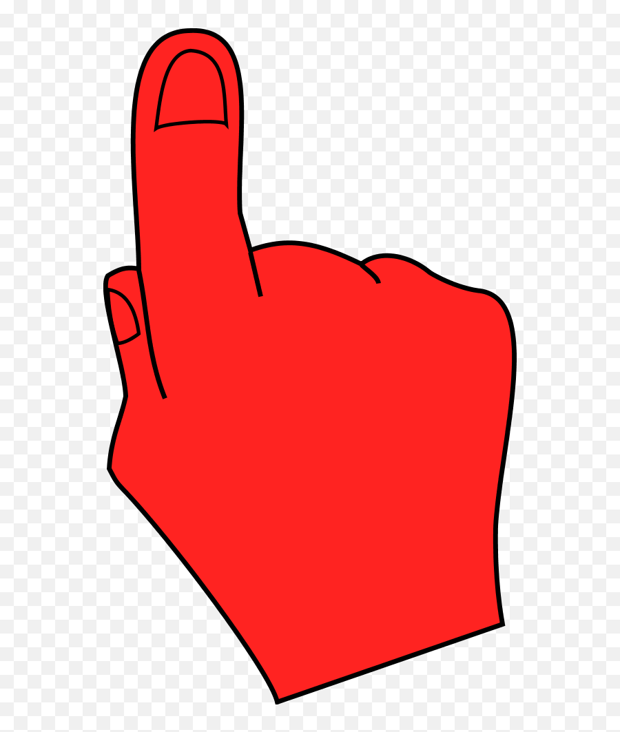Clip Art Of Red Pointing Finger Free Image Download Emoji,Finger Pointing Up Emoji