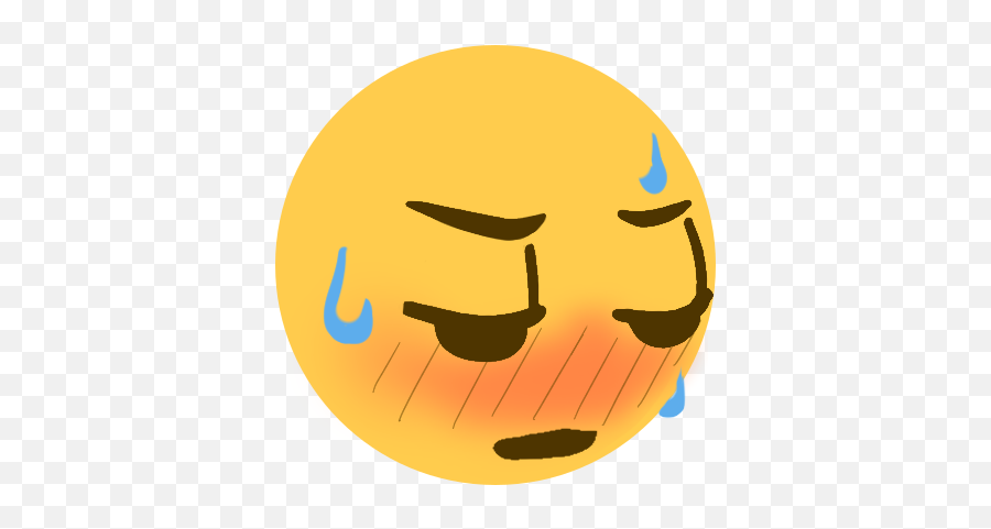 Blushing Discord Emoji,Sweaty Emoji
