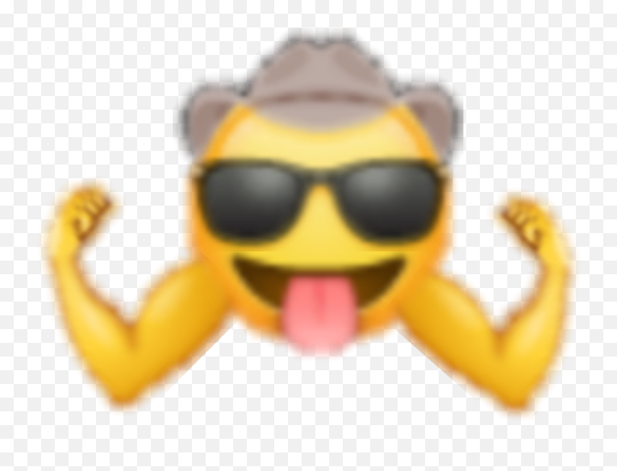 Largest Collection Of Free - Toedit Muscles Stickers Emoji,Sunglasses Fist Emoji