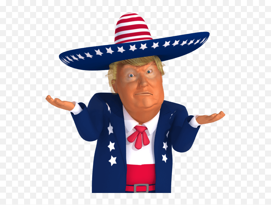 Trumpstickers Shoulder Shrug Mexican - Shrugging Shoulders Emoji Gif,Shrug Emoji