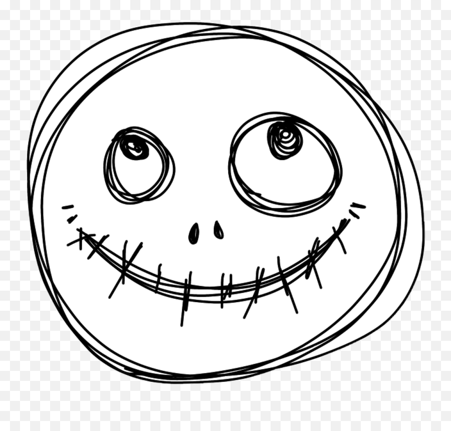 Face Gothic Blackandwhite Smile Doodle Horror Mask - Circle Happy Emoji,Horror Emoji