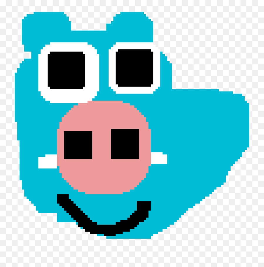 Pixilart - Gumball Da Piggy By Ultralegobmofan Dot Emoji,Piggy Emoticons