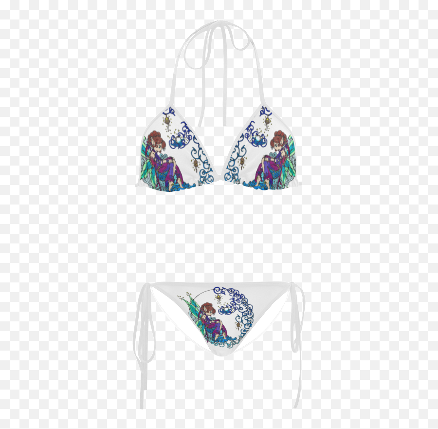 Pearl Fairy Custom Bikini Swimsuit Id D679039 - Halterneck Emoji,Emoji Bikini Top