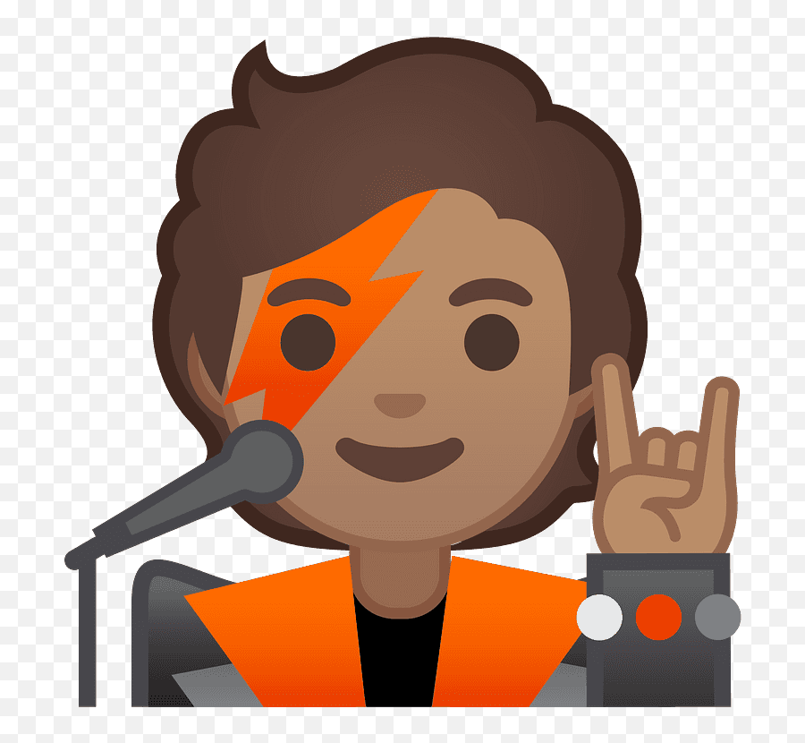 Singer Emoji Clipart - Singer Emoji,Singing Emoji Clipart