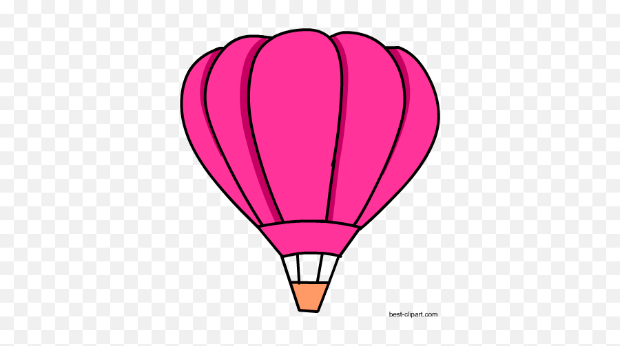 Free Hot Air Balloon Clip Art - Hot Air Balloon Clipart Green Emoji,Hot Air Balloon Emoji